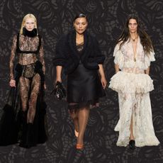 the lace trend on the fall/winter 2025 runways