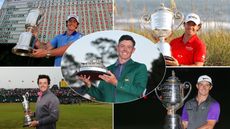 Images of Rory McIlroy after his five Major wins 