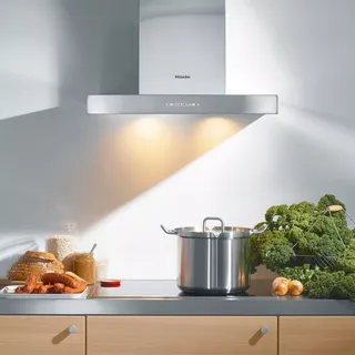 Miele Dapur68w Chimney Cooker Hood, Stainless Steel