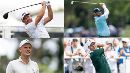 Four LIV Golfers in a montage - Graeme McDowell, Dean Burmester, Adrian Meronk and Martin Kaymer