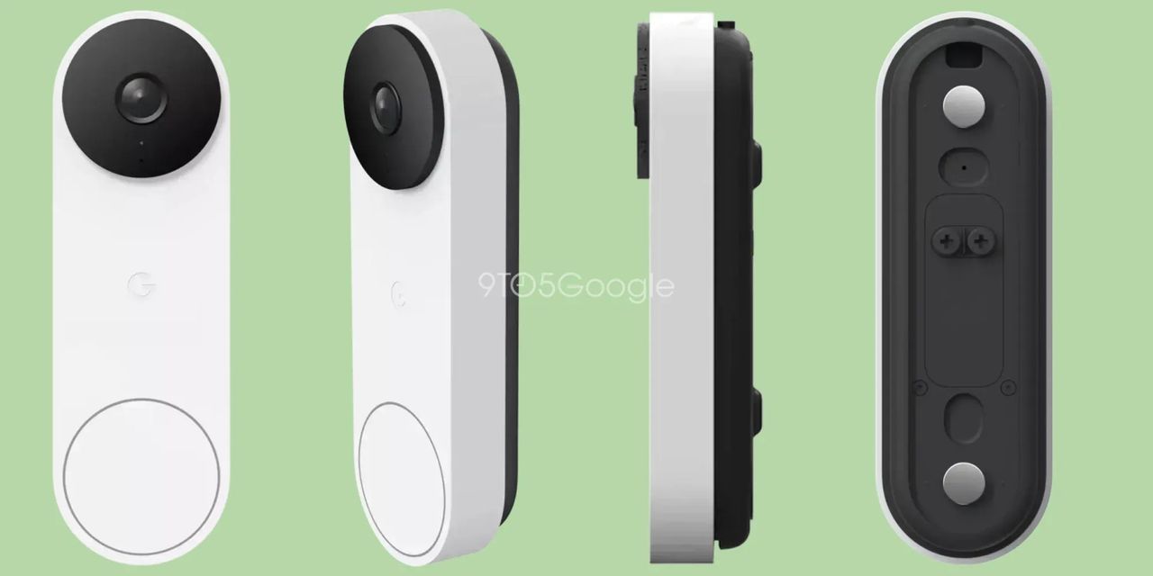 Renders of the 2nd-gen Nest Doorbell in white