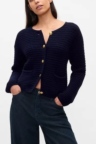 Textured Sweater Jacket