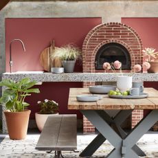Little Greene colourful outdoor kitchens