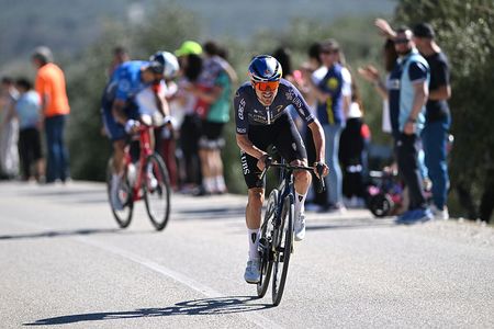 LUCENA, SPAIN - FEBRUARY 22: Stage winner Thomas Pidcock of Great Britain and Team Pinarello Q36.5 Pro Cycling attacks during the 72nd Vuelta a Andalucia Ruta Ciclista Del Sol 2026, Stage 5 a 167.8km stage from La Roda de Andalucia to Lucena on February 22, 2026 in Lucena, Spain. (Photo by Szymon Gruchalski/Getty Images)