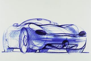 Porsche Boxster Concept sketch, 1992