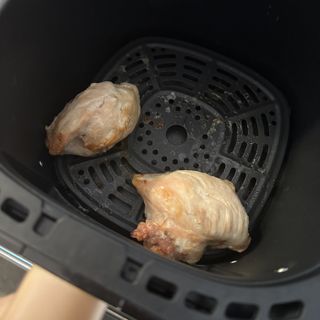 Cooked chicken in panasonic air fryer