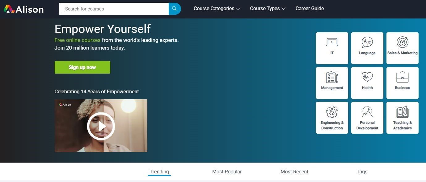 Alison Tutorial Alison learning platform review | TechRadar