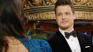 Michael Mealor as Kyle in a tux in The Young and the Restless