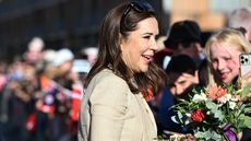 Queen Mary of Denmark meets with members of the public during a visit to the Hobart Waterfront
