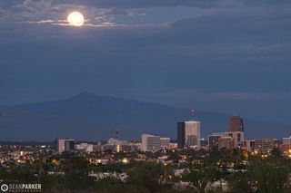 August 2014 Supermoon Over Tucson, Arizona