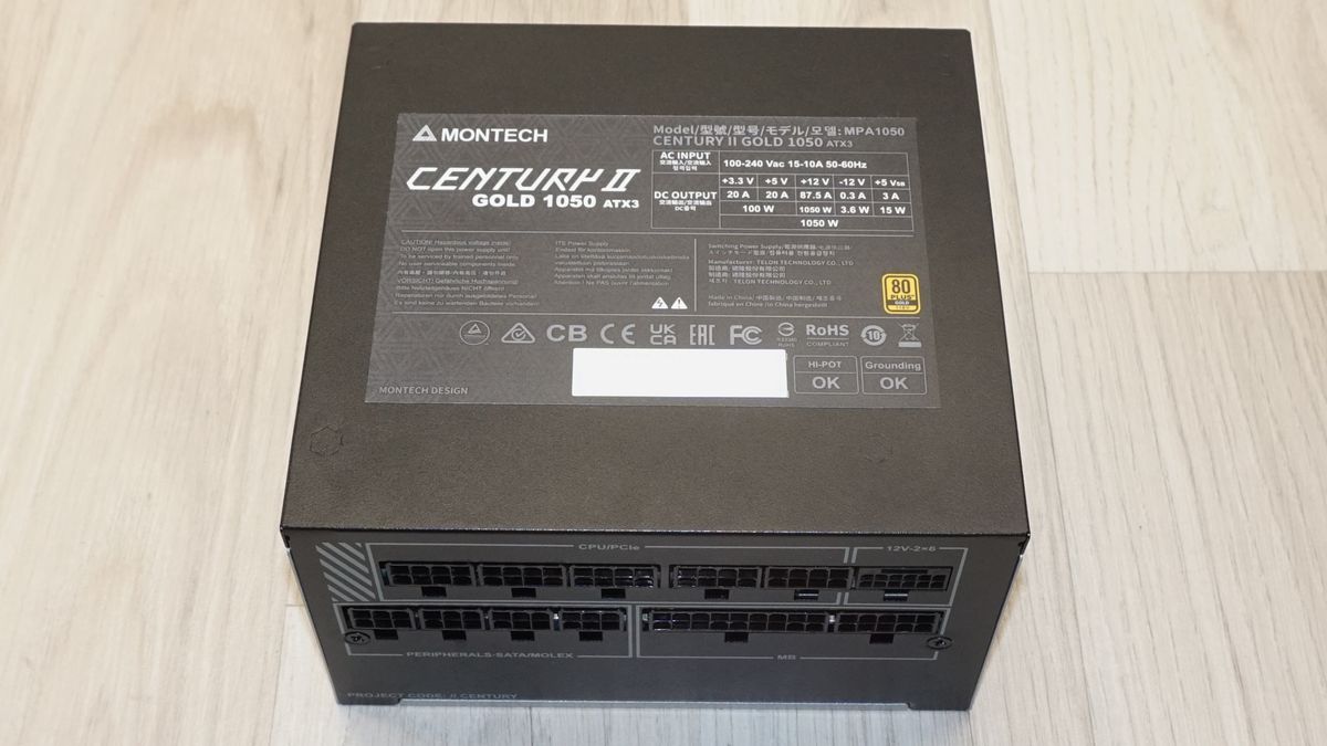 Montech Century II Gold 1050W ATX 3.1 power supply review | Tom's