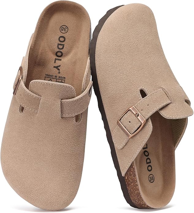 ODOLY, Suede Clogs