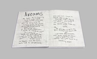 Open book-poetic spread from dreams