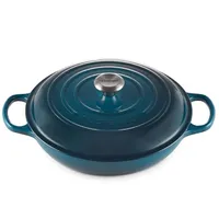Le Creuset Enameled Cast Iron Signature Braiser, Deep Teal 3.5qt: was $365 now $265 @ Amazon