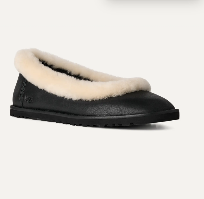 UGG, Zora Leather Ballet Flat