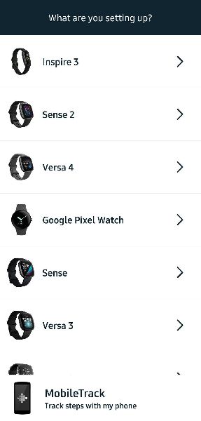 The Pixel Watch among devices to set up on the Fitbit app
