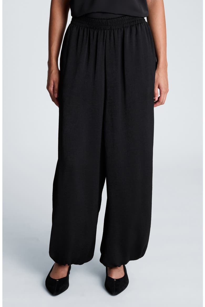 Balloon Leg Charmeuse Pants