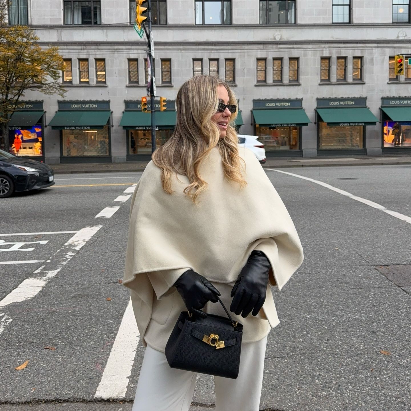 A woman during winter in Vancouver