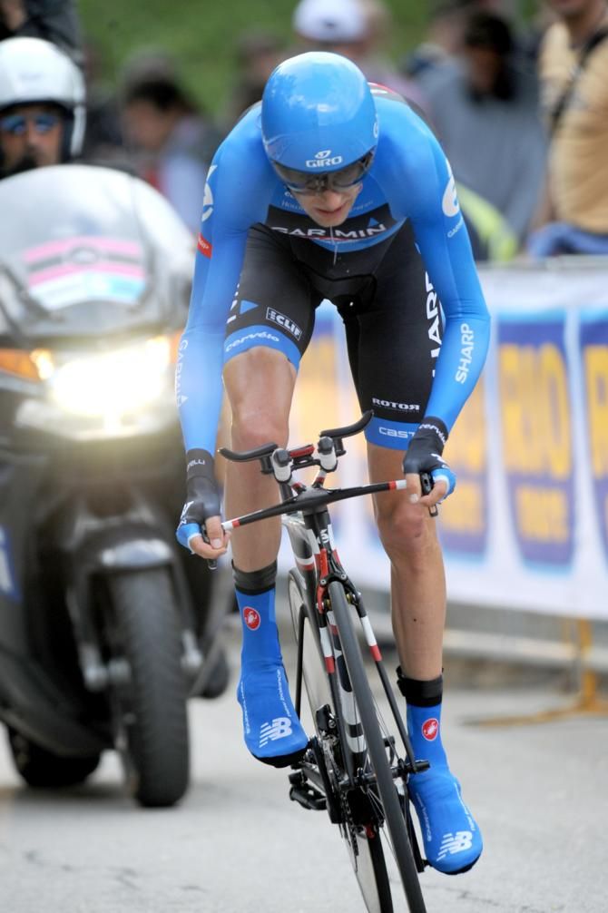 Ryder Hesjedal (Garmin-Sharp) lost time to Wiggins and Nibali