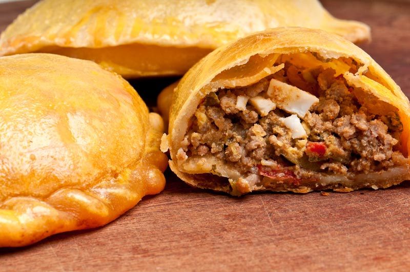 meat empanadas on a dish.