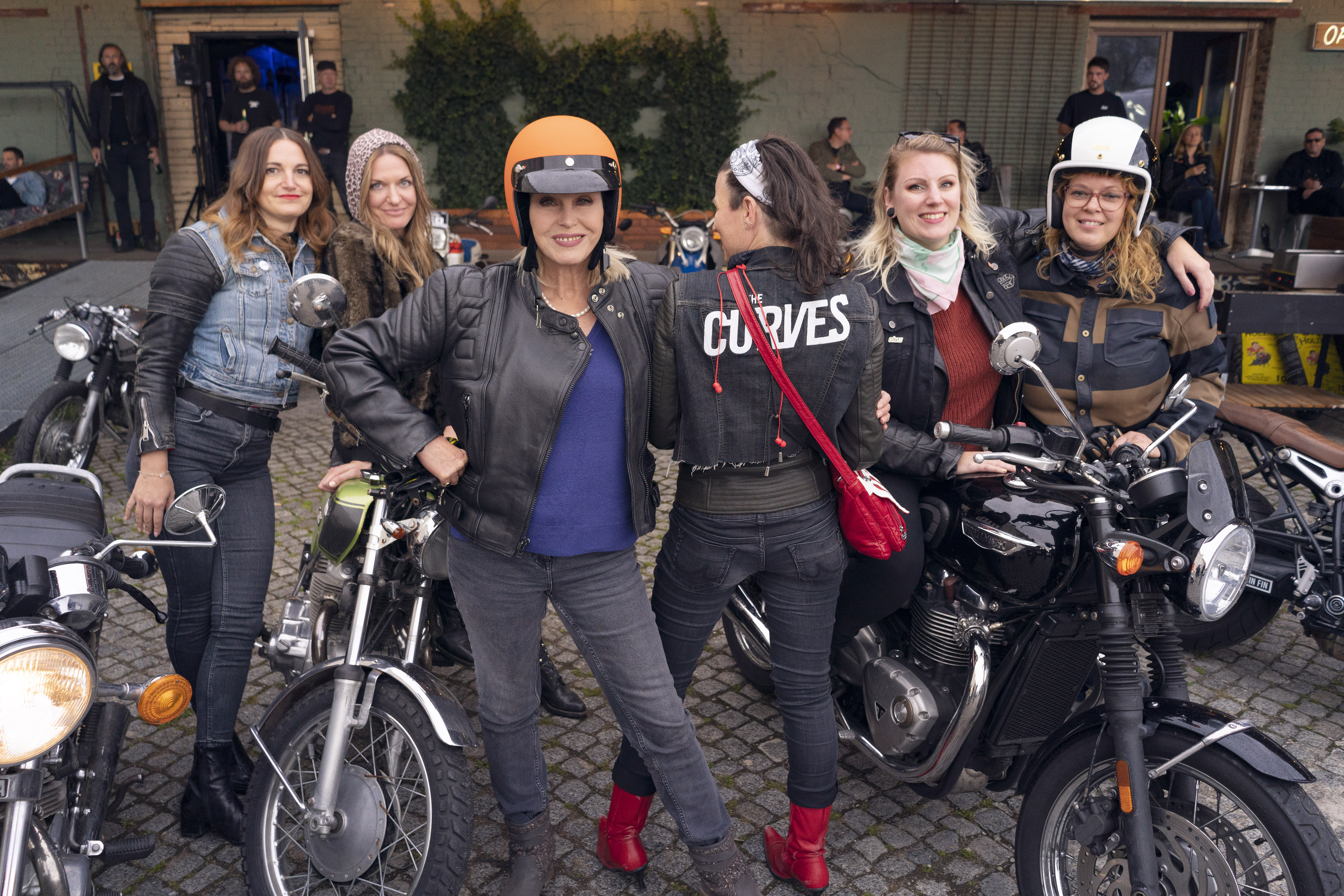 TV tonight Joanna joins a biker gang in Berlin