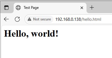 Linux web server