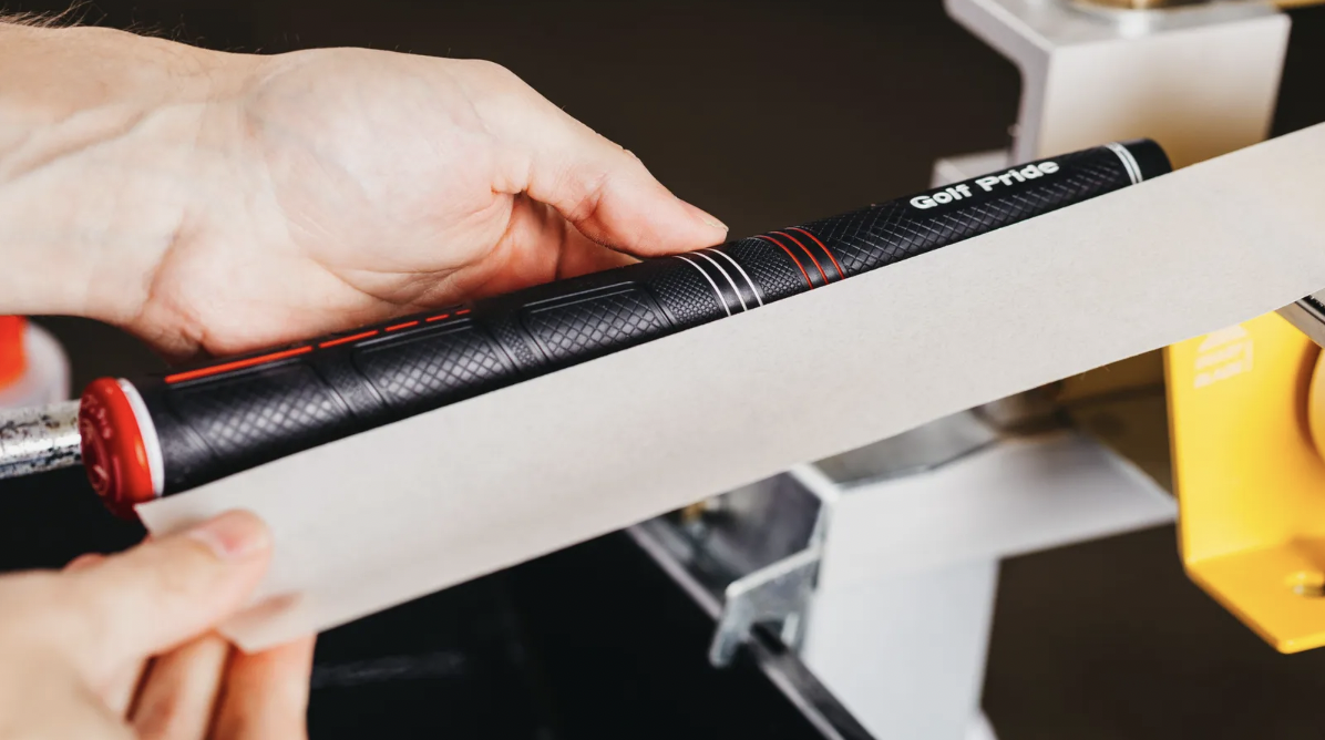 Photo of measuring grip tape