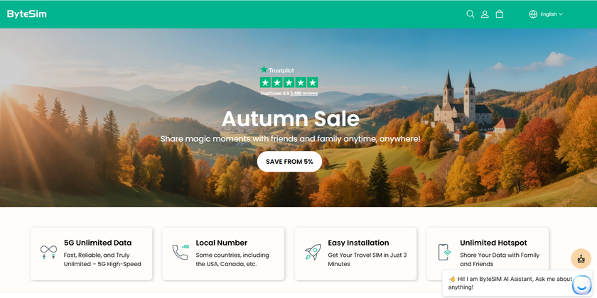 ByteSIM website