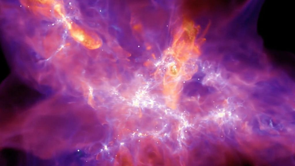 Watch this stunning new simulation of a star being born