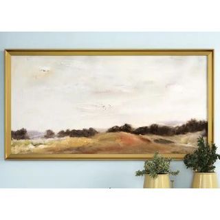 Print of a painting of rolling fields