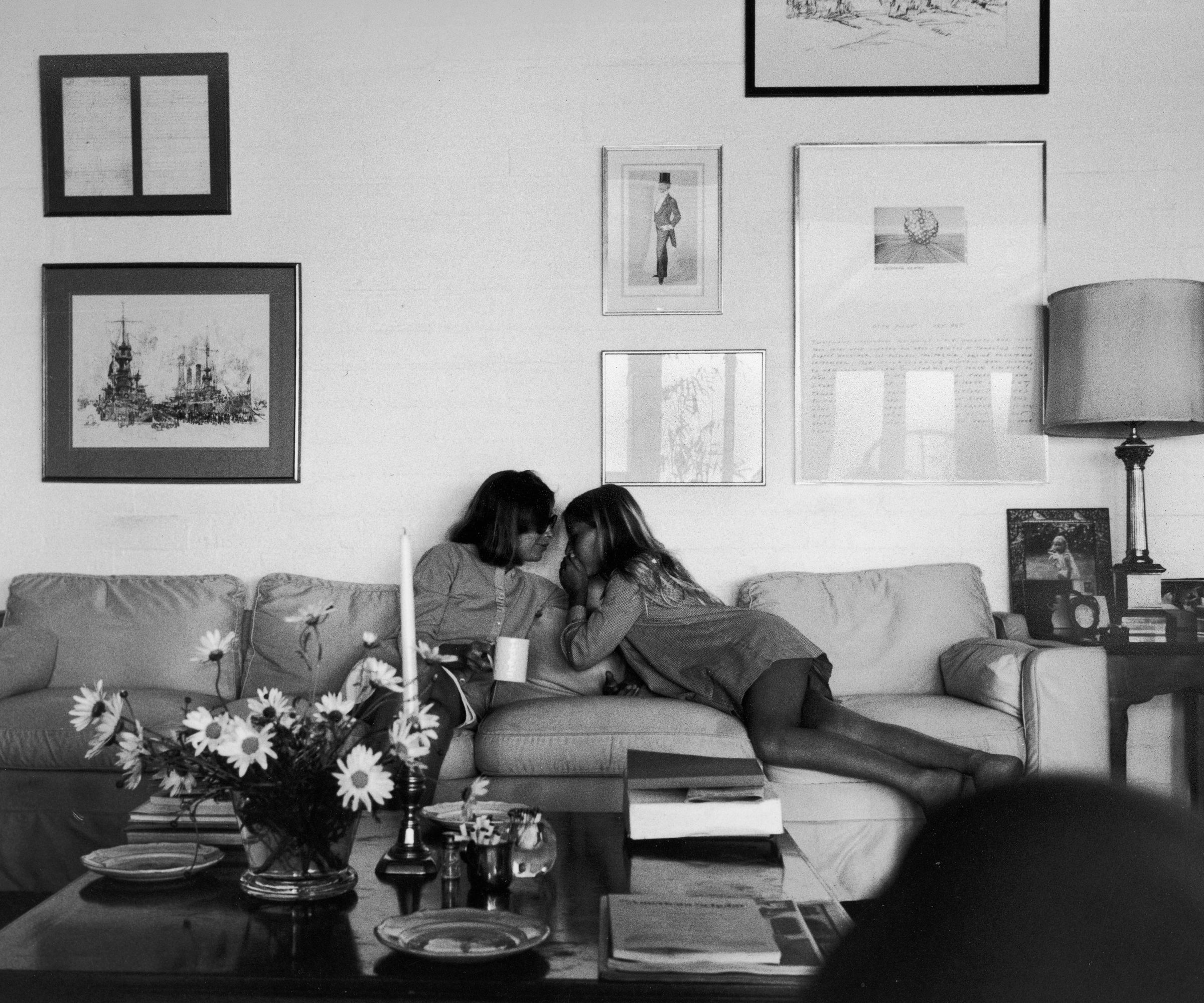 Joan Didion &amp;amp; Daughter At Home