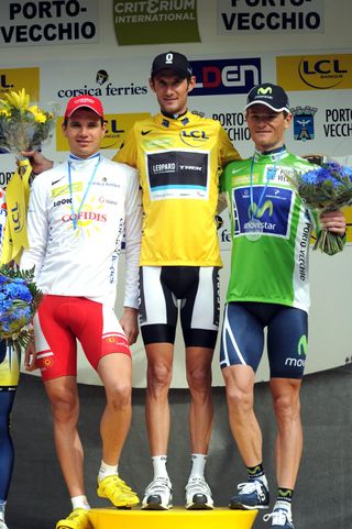 Frank Schleck wins overall, Criterium International 2011, stage three TT