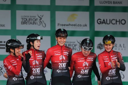 Pro-Noctis riders at the Tour of Britain Women