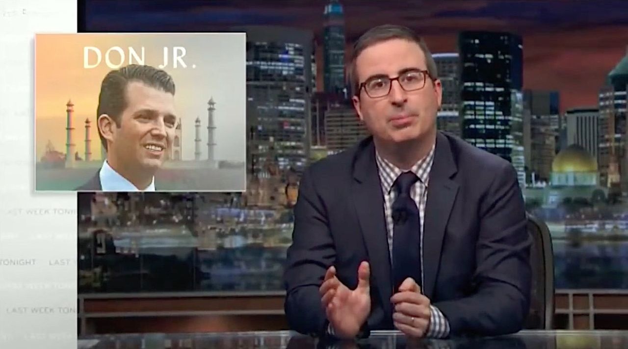 John Oliver looks at Donald Trump Jr. visiting India