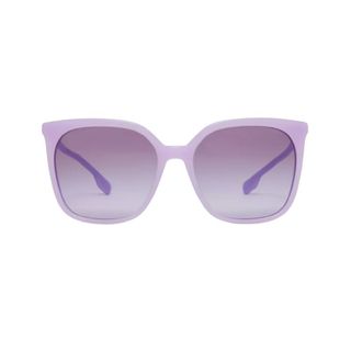 Pair of purple square lens Burberry sunglasses