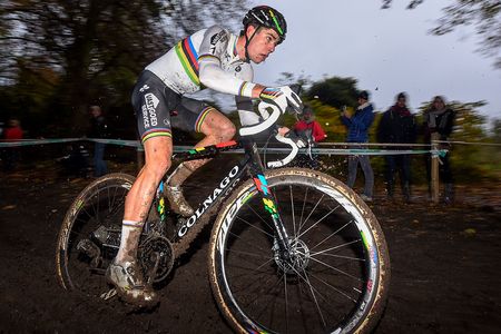 Wout Van Aert (Crelan - Vastgoedservice) placed second at Superprestige Gavere.