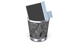 iMac in OS X trash can