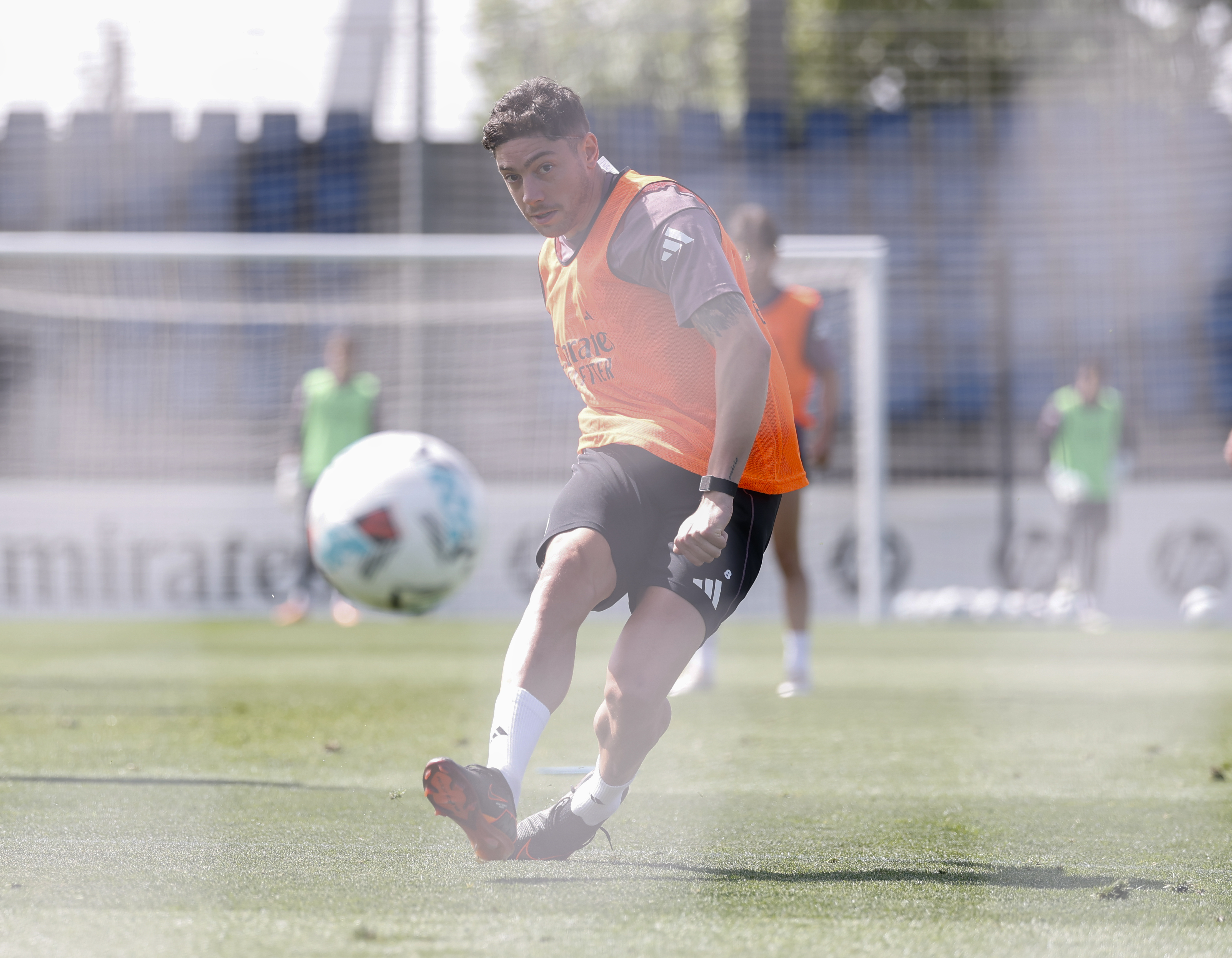 MADRID, SPAIN - APRIL 28: Federico Valverde of Real Madrid during training at Ciudad Real Madrid on April 28, 2026 in Madrid, Spain. (Photo by Pedro Castillo/Real Madrid via Getty Images)