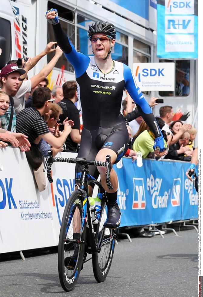 Sam Bennett (NetApp-Endura) wins the final stage of Bayern Rundfahrt