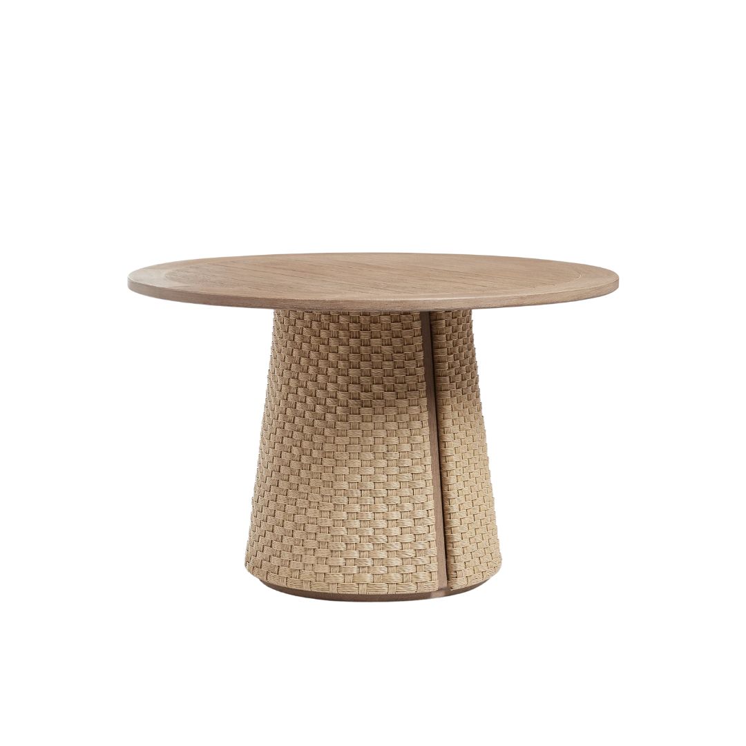 Oka Prod, Shorwell Garden Dining Table - Natural Teak