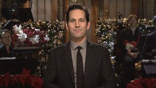 Paul Rudd performing his monologue on SNL