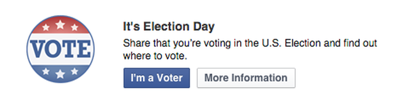 Facebook&amp;#039;s &amp;#039;I&amp;#039;m a Voter&amp;#039; widget could actually encourage on-the-fence voters to cast a ballot