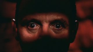 A close up of Anthony Hopkins' eyes 