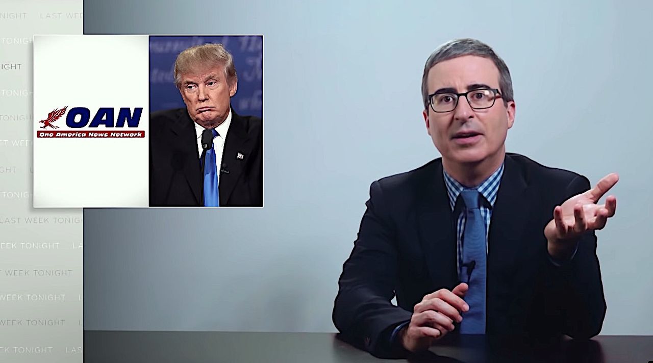 John Oliver thrashes OAN