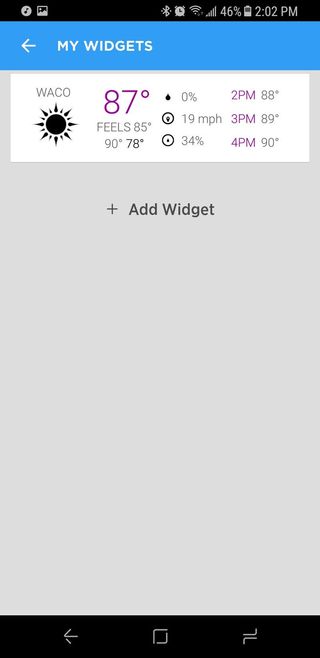 Hide widgets in Smart Screen