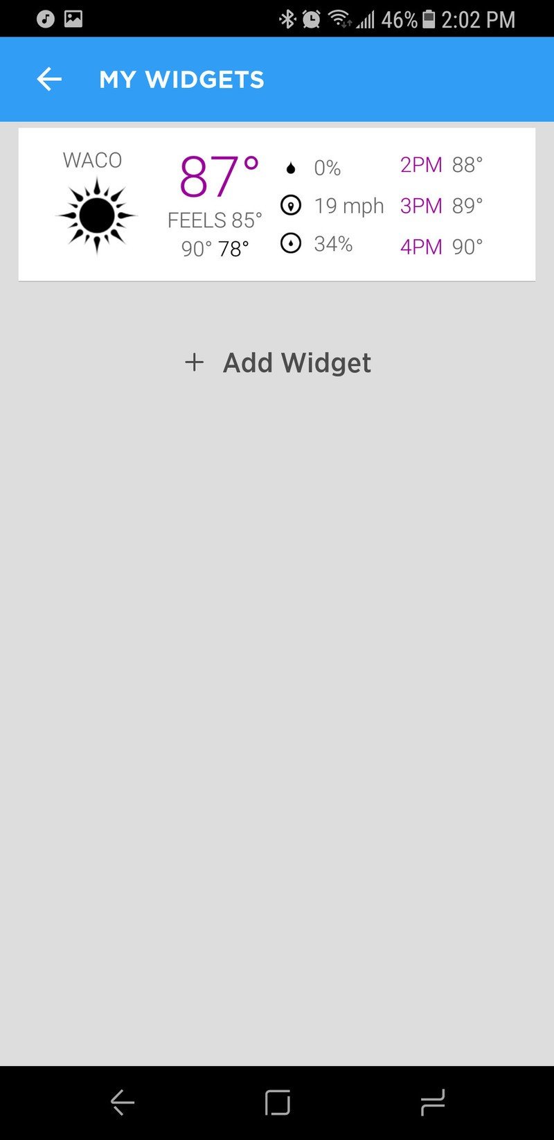 Hide widgets in Smart Screen