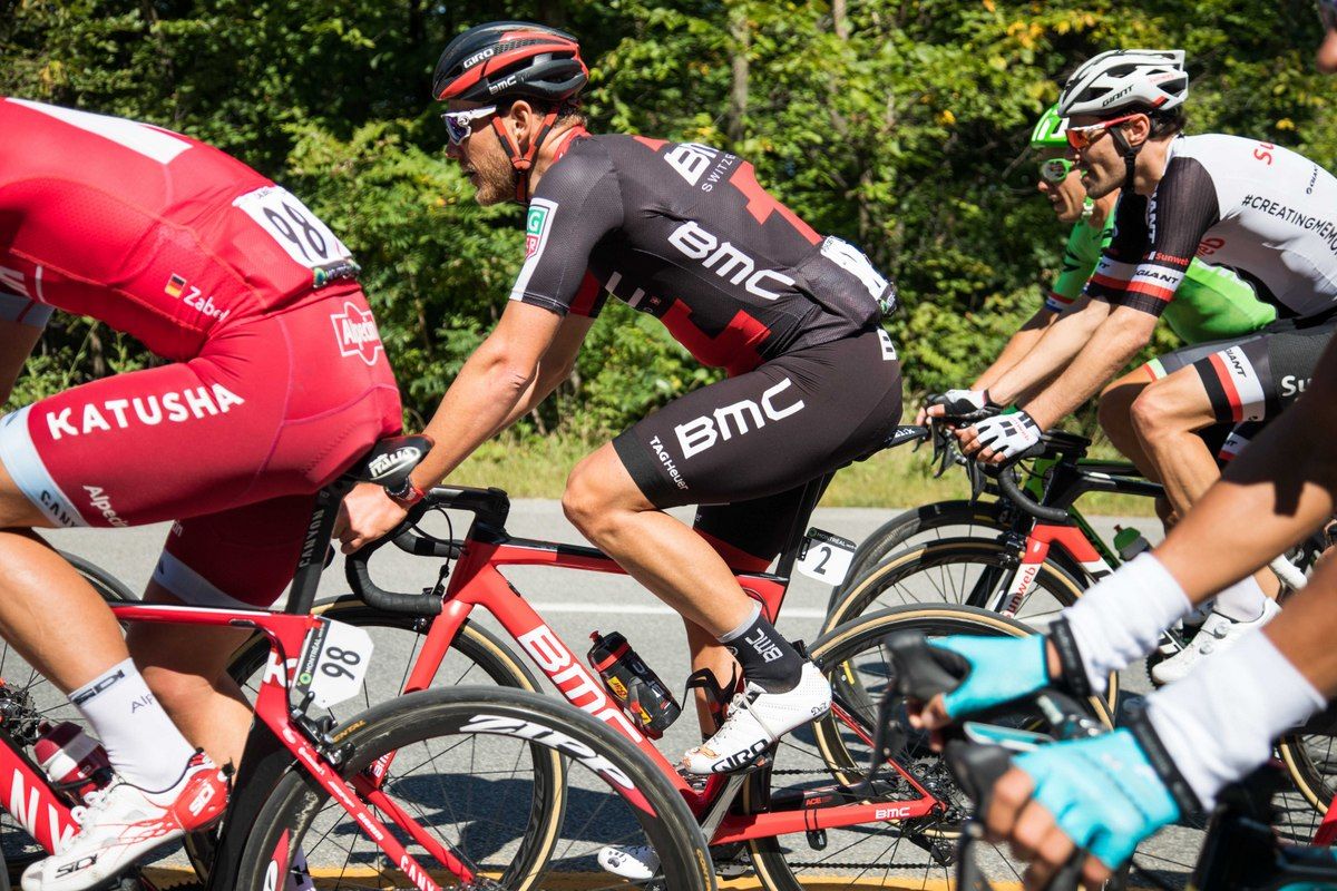 Rick Zabel (Katusha-Alpecin) moving up through the peloton