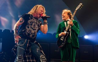 Angus Young and Axl Rose