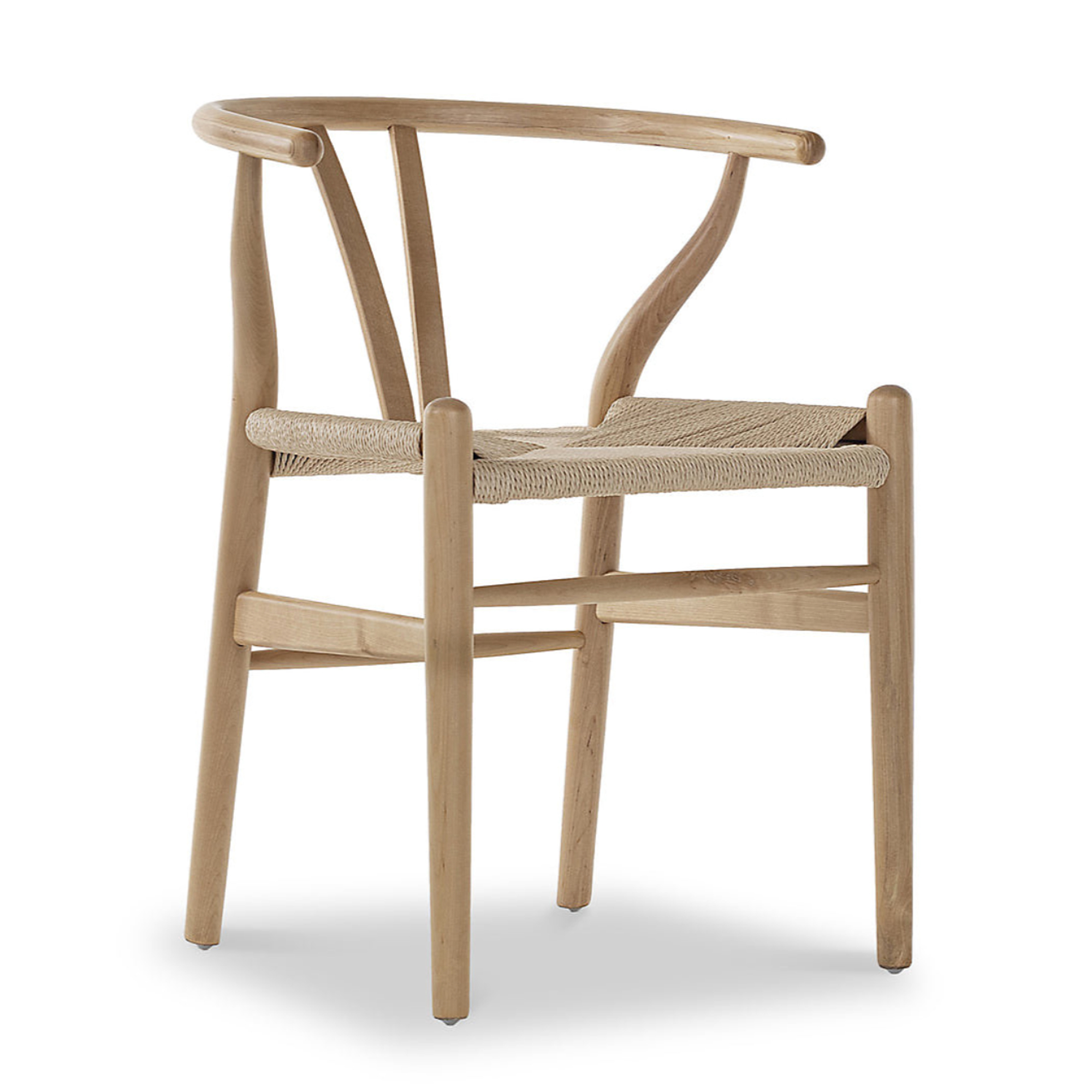 Wishbone Chair Natural Fully Assembled - By Roseland Furniture at B&Q