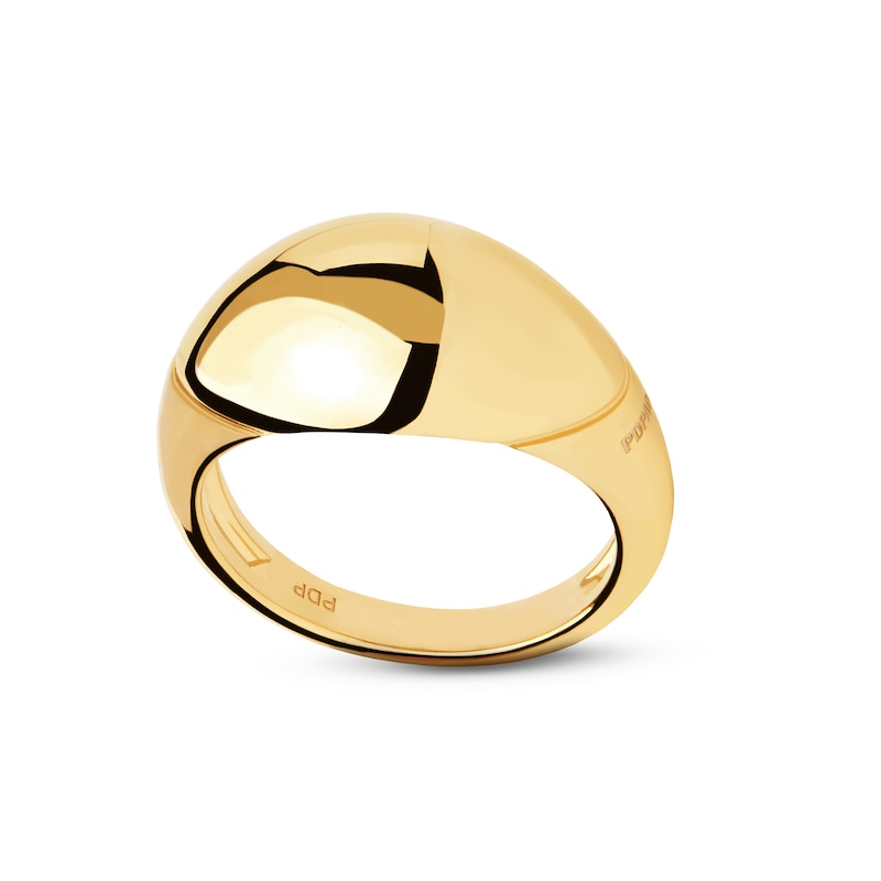zales, Pdpaola™ at Zales Icons Polished Dome Ring in Sterling Silver With 18k Gold Plate